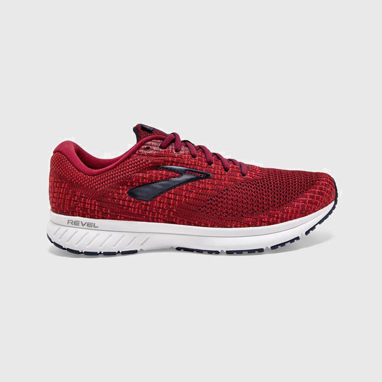 Brooks Revel 3 Mens Road Running Shoes Ireland Red (EBHM-23401)